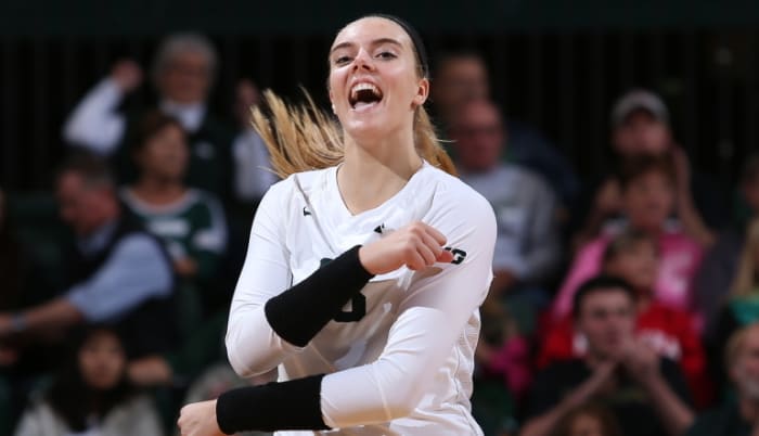 MSU Volleyball photo courtesy of the MSU SID